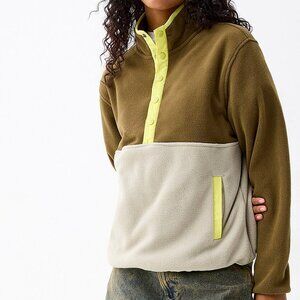 NWT Colour block polar fleece sweater